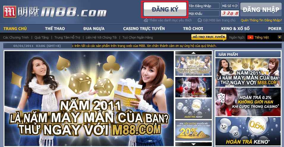 Nhà cái cá cược m88.com